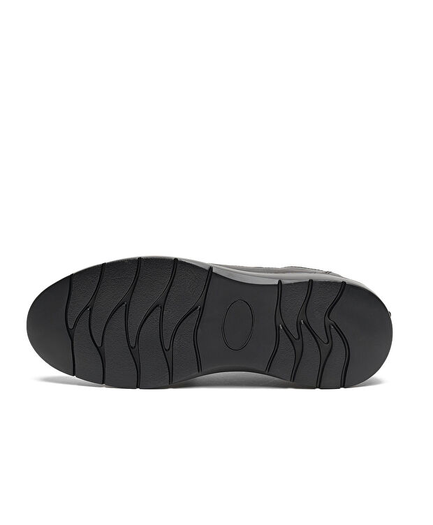 Erkek Siyah Hakiki Deri Casual Ayakkabı - 6