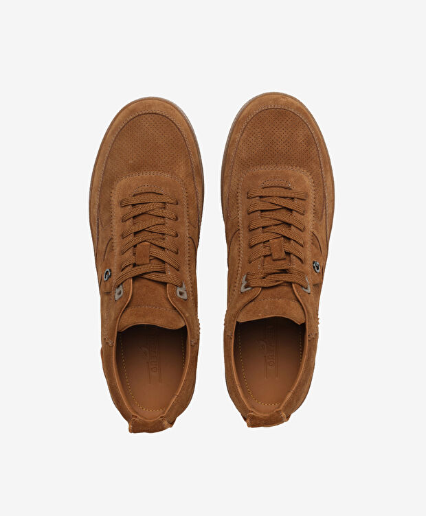 Erkek Taba Hakiki Deri Casual Ayakkabı - 5