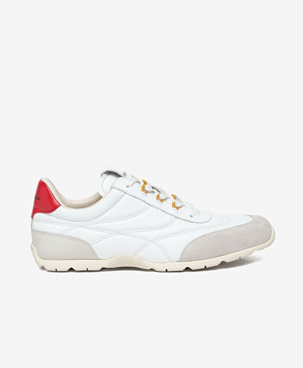 Erkek Beyaz Kırmızı Spor Ayakkabı - 1