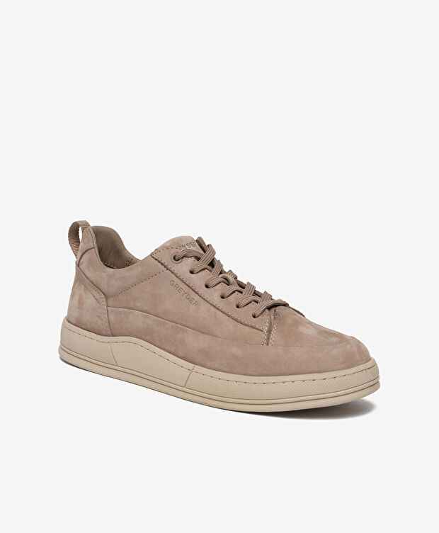 Erkek Vizon Hakiki Deri Sneaker Ayakkabı - 2