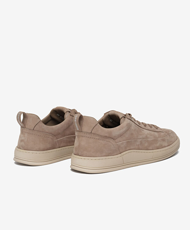 Erkek Vizon Hakiki Deri Sneaker Ayakkabı - 4