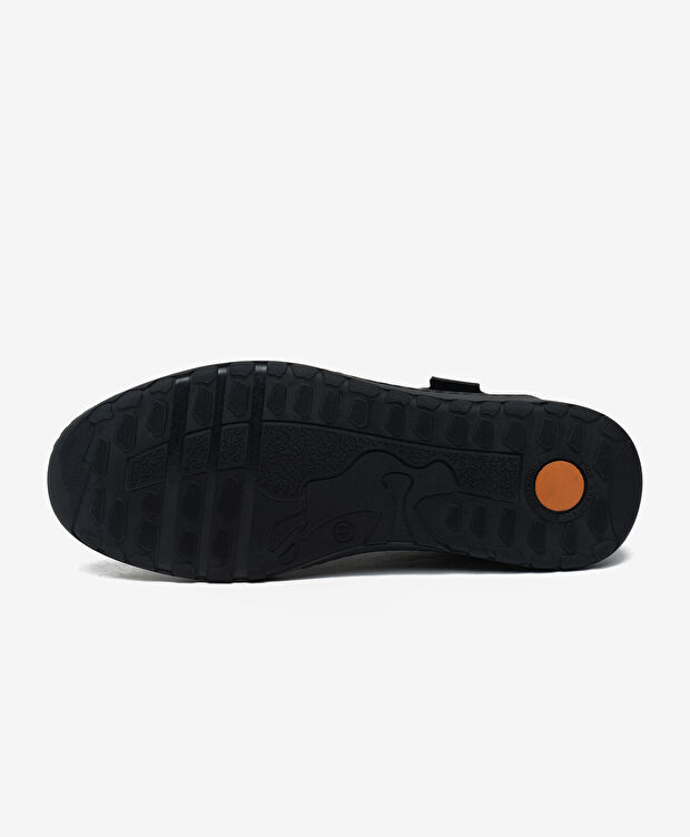 Erkek Siyah Hakiki Deri Casual Ayakkabı - 6