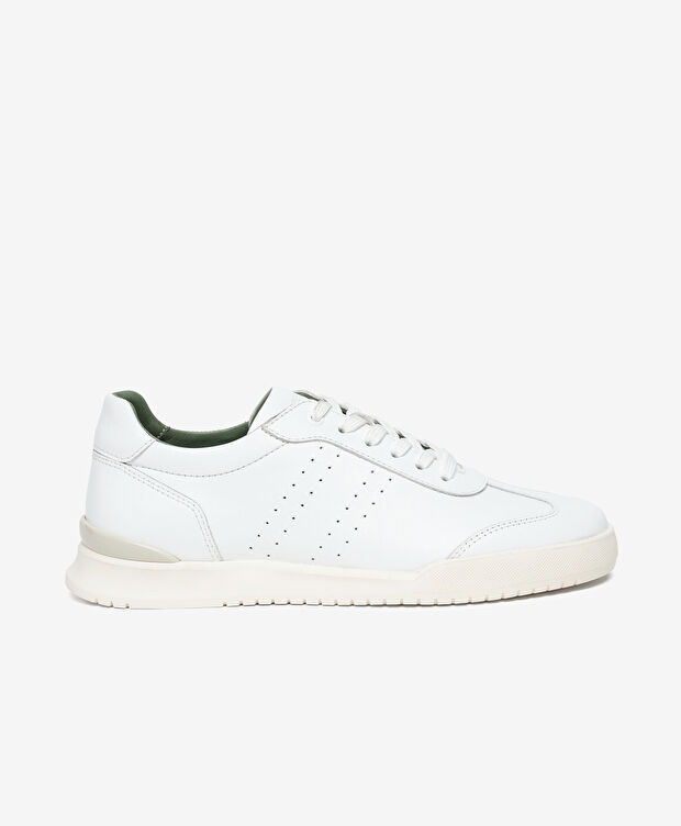 Erkek Beyaz Hakiki Deri Sneaker Ayakkabı - 1