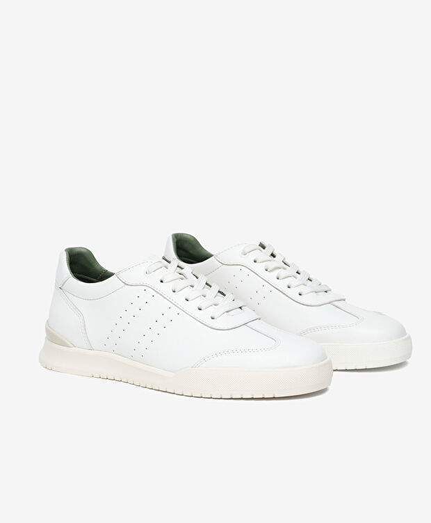 Erkek Beyaz Hakiki Deri Sneaker Ayakkabı - 3