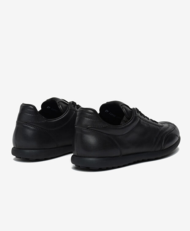 Erkek Siyah Hakiki Deri Casual Ayakkabı - 4