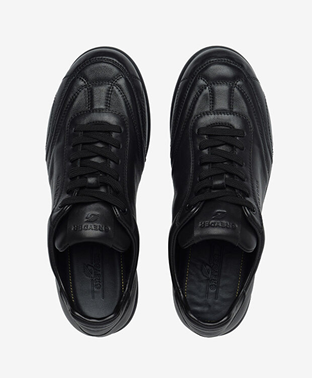 Erkek Siyah Hakiki Deri Casual Ayakkabı - 5