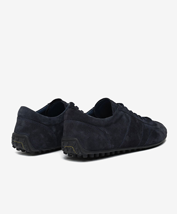 Erkek Lacivert Hakiki Deri Günlük Spor Ayakkabı - 4