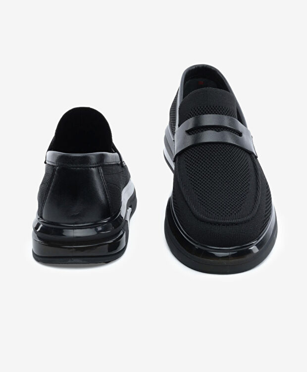 Erkek Siyah Loafer Ayakkabı - 7