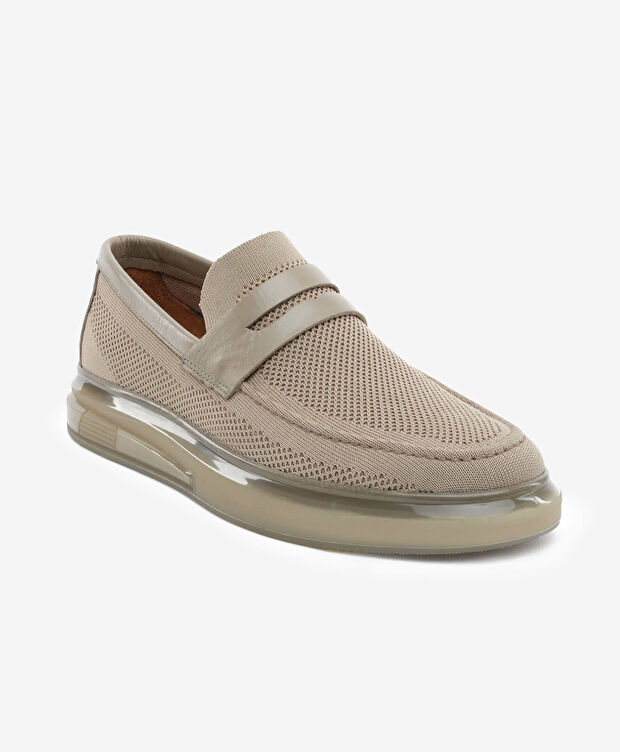 Erkek Bej Loafer Ayakkabı - 2