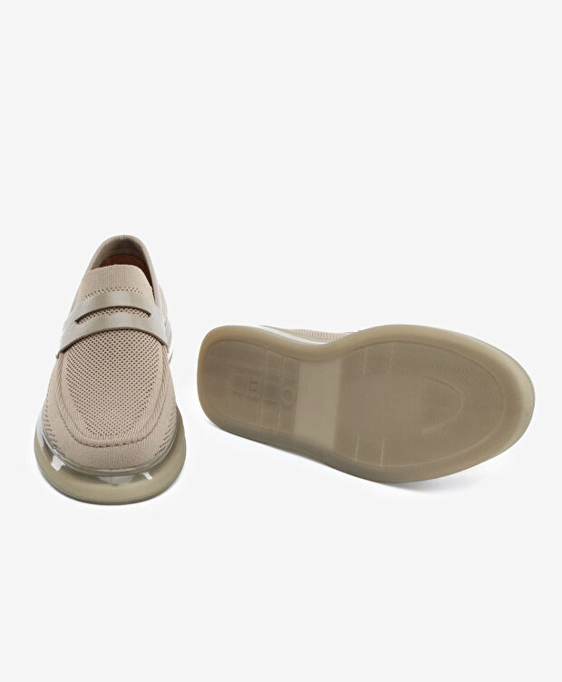 Erkek Bej Loafer Ayakkabı - 6
