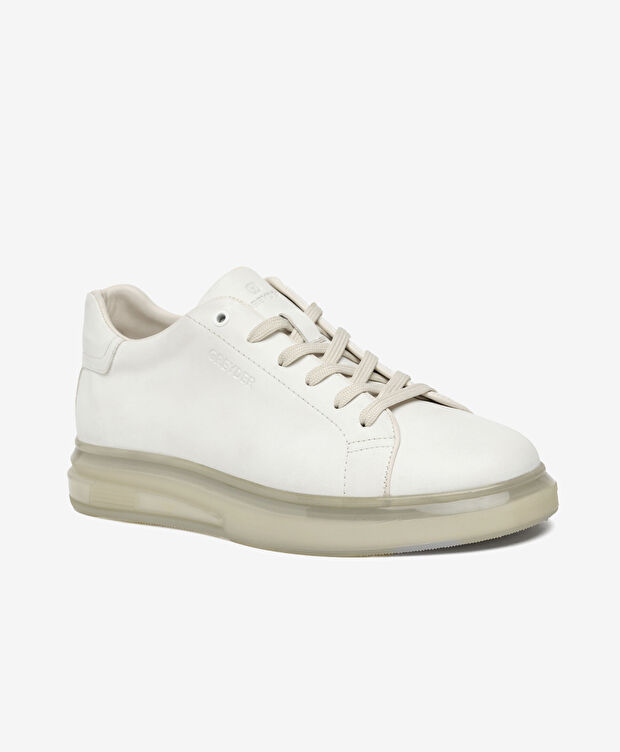 Erkek Beyaz Hakiki Deri Sneaker Ayakkabı - 2