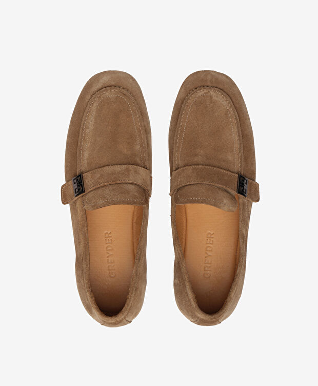 Erkek Kahverengi Hakiki Deri Loafer Ayakkabı - 5