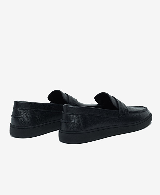 Erkek Siyah Hakiki Deri Loafer Ayakkabı - 4