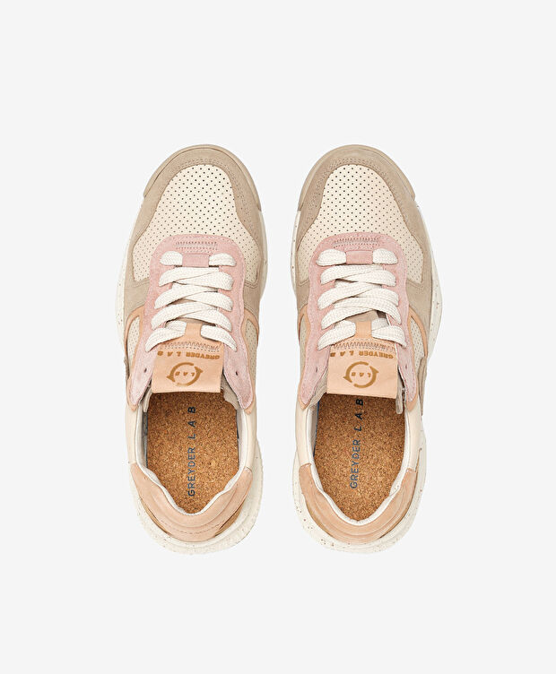 Kadın Ekru Hakiki Deri Spor Ayakkabı - 5