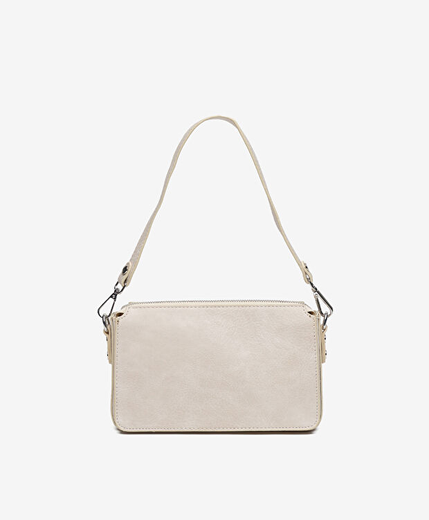 Kadın Krem Çapraz Çanta - 4