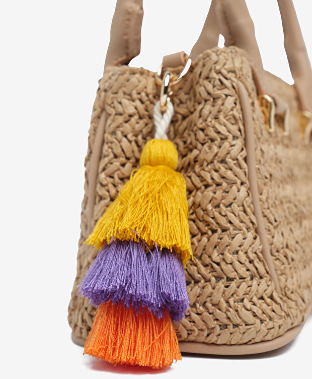 Kadın Deve Tüyü Çapraz Çanta - 7