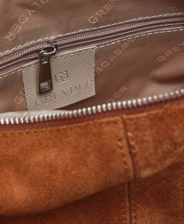 Kadın Taba Hakiki Deri Omuz Çantası - 5