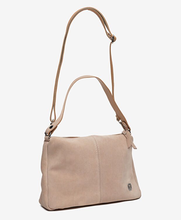 Kadın Vizon Hakiki Deri Omuz Çantası - 2