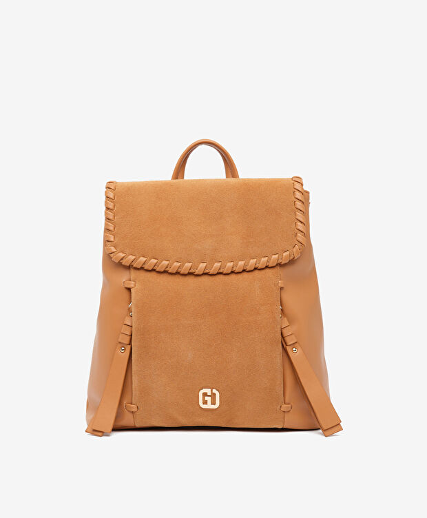 Kadın Taba Hakiki Deri Sırt Çantası - 1