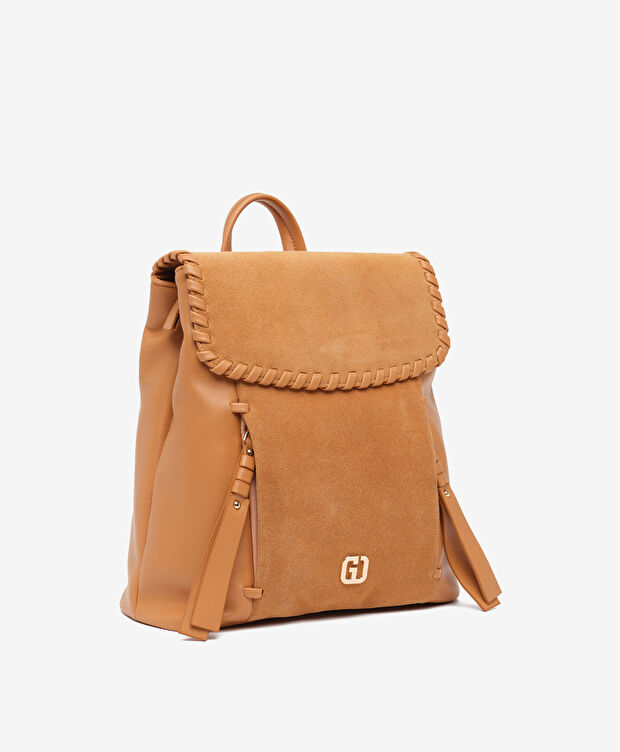 Kadın Taba Hakiki Deri Sırt Çantası - 2