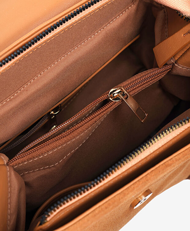 Kadın Taba Hakiki Deri Sırt Çantası - 4