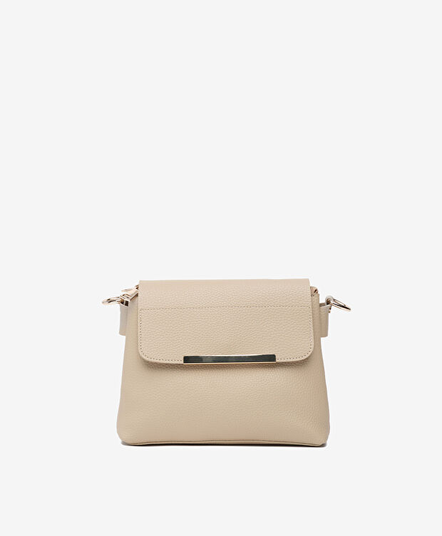 Kadın Koyu Bej Çapraz Çanta - 4