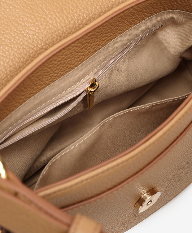 Kadın Koyu Bej Çapraz Çanta - 5