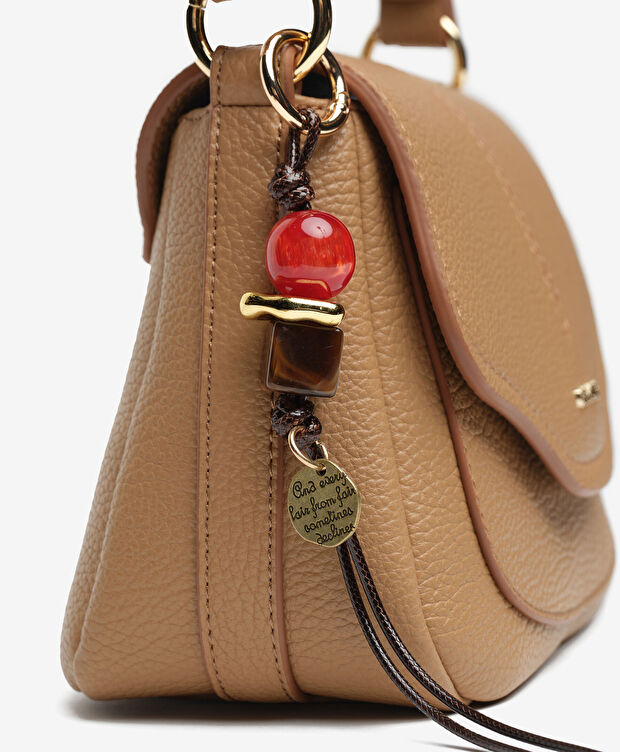 Kadın Koyu Bej Çapraz Çanta - 6