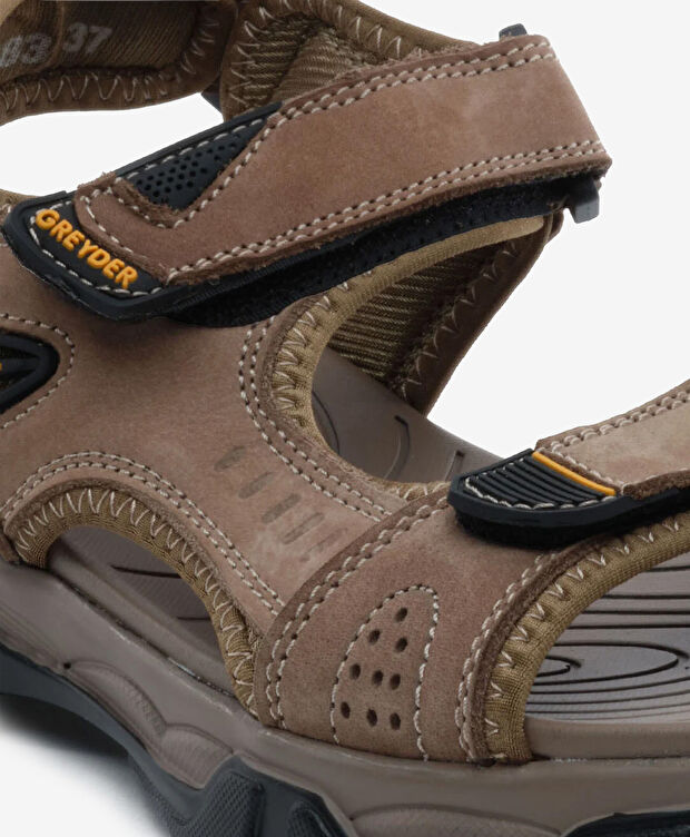 Kadın Kum Hakiki Deri Sandalet - 5