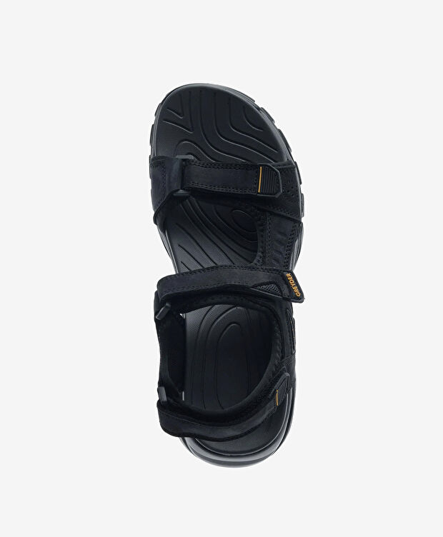 Kadın Siyah Hakiki Deri Sandalet - 4