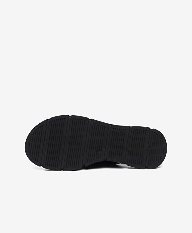 Kadın Siyah Hakiki Deri Sandalet - 6