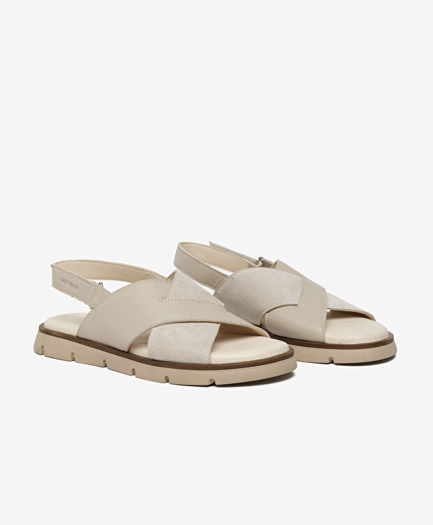 Kadın Vizon Hakiki Deri Sandalet - 3