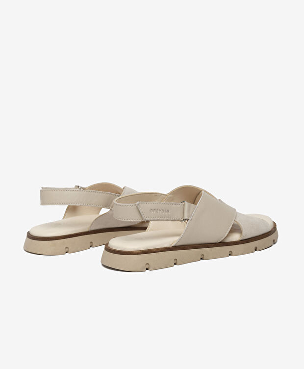 Kadın Vizon Hakiki Deri Sandalet - 4