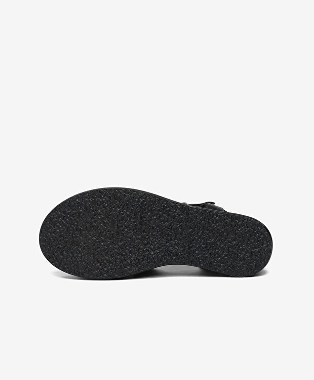 Kadın Siyah Hakiki Deri Comfort Sandalet - 6