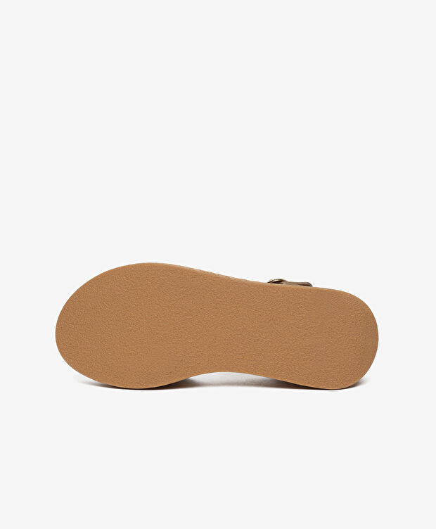 Kadın Tütün Hakiki Deri Comfort Sandalet - 6