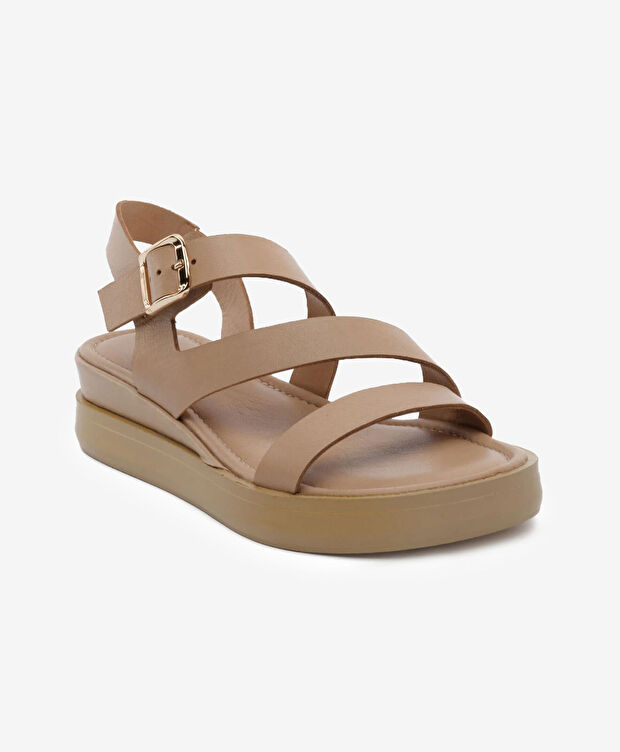 Kadın Vizon Hakiki Deri Sandalet - 2