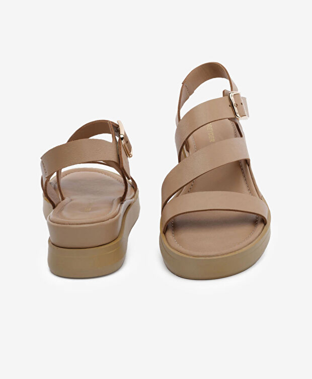 Kadın Vizon Hakiki Deri Sandalet - 7