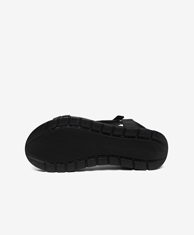 Kadın Siyah Hakiki Deri Sandalet - 6