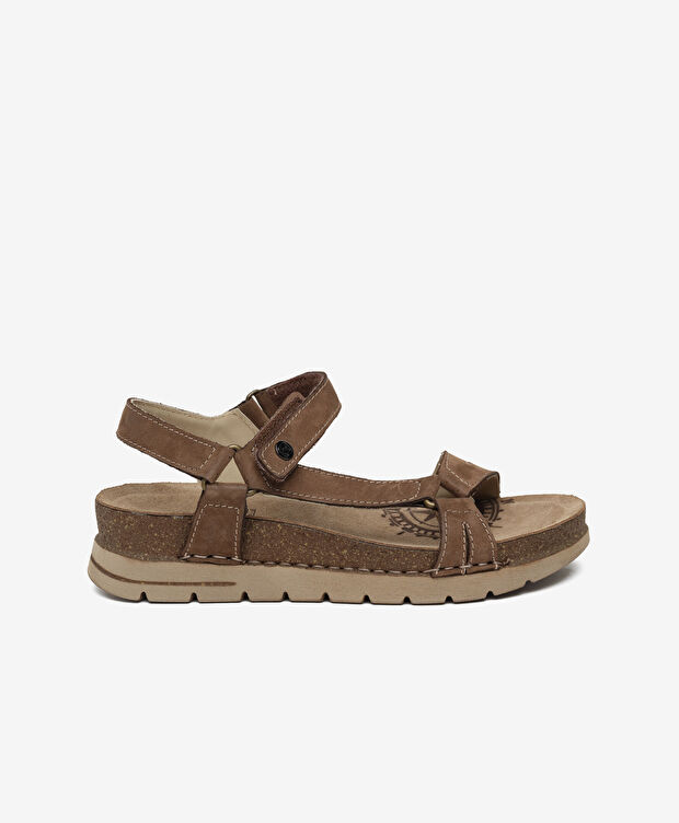 Kadın Sigaro Nubuk Hakiki Deri Sandalet - 1