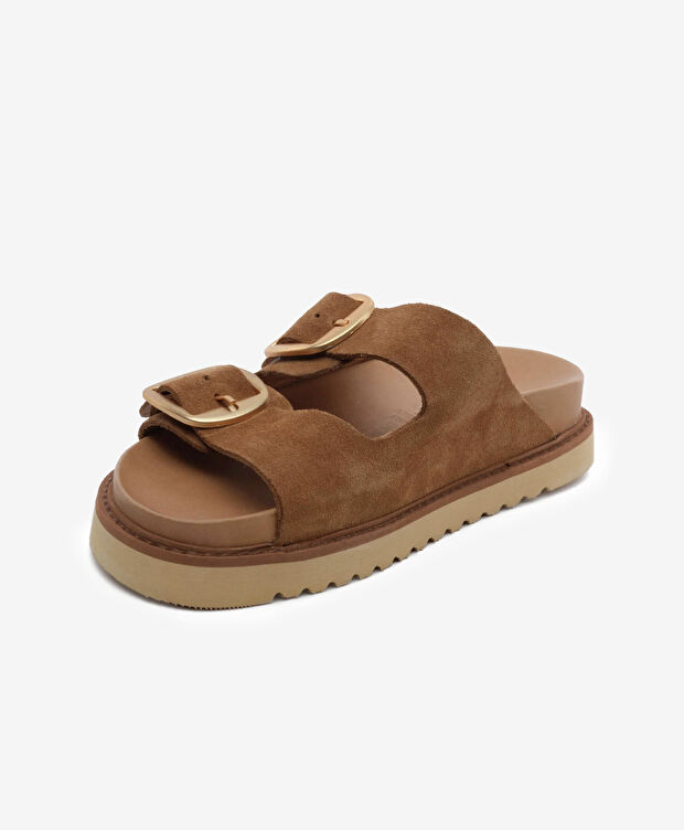 Kadın Sigaro Süet Hakiki Deri Terlik - 3