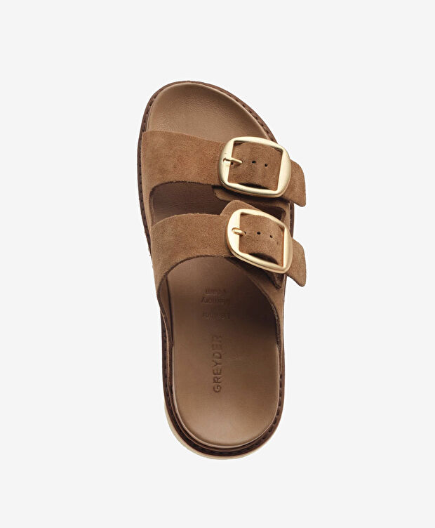 Kadın Sigaro Süet Hakiki Deri Terlik - 4