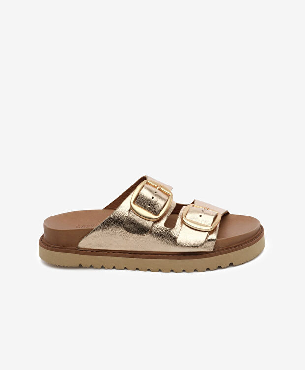 Kadın Bakır Hakiki Deri Terlik - 1