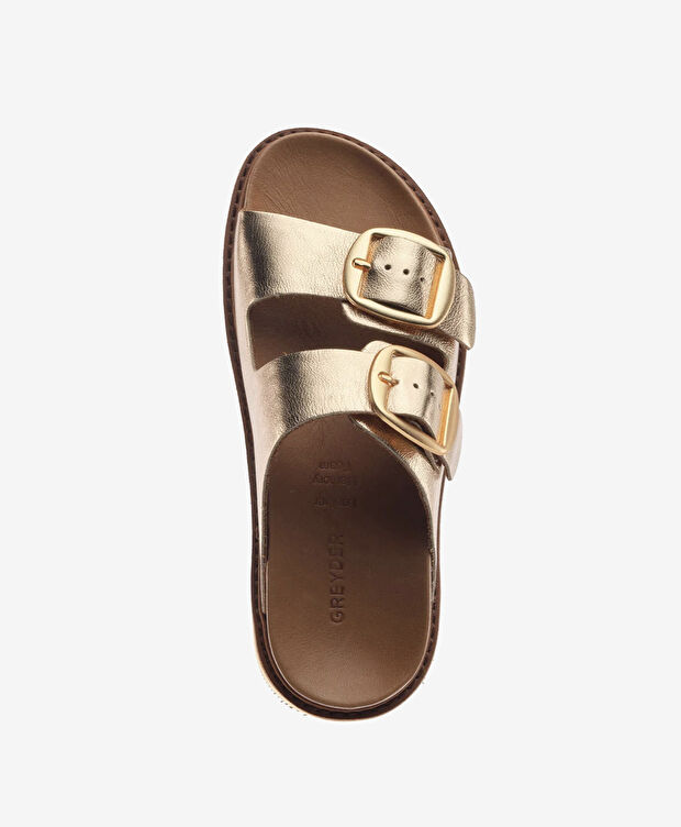 Kadın Bakır Hakiki Deri Terlik - 4