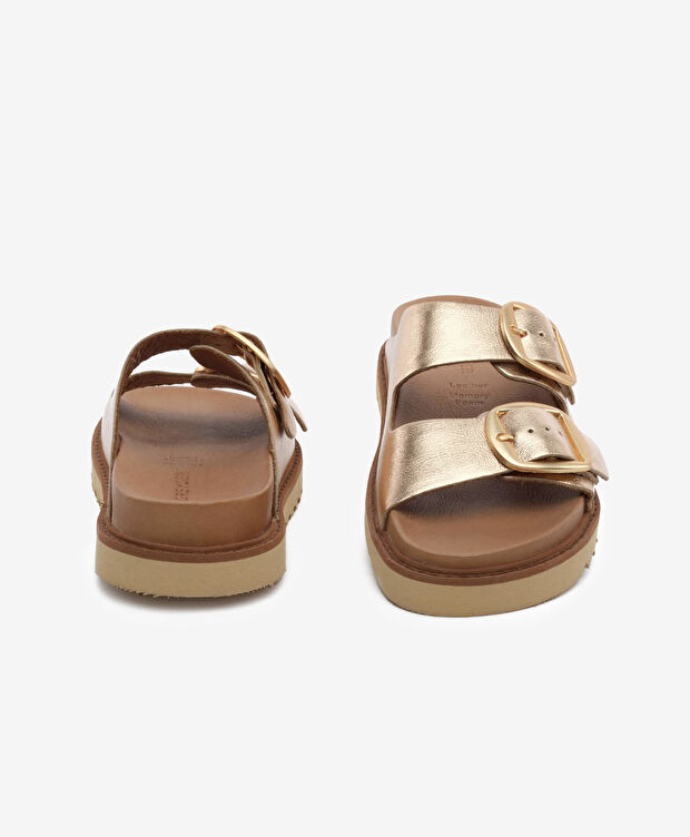 Kadın Bakır Hakiki Deri Terlik - 7