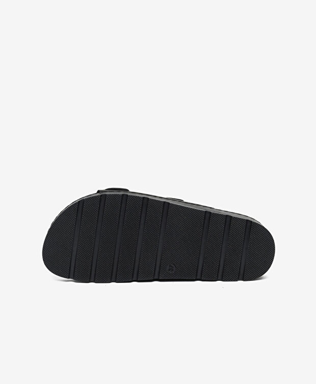 Kadın Siyah Hakiki Deri Terlik - 6