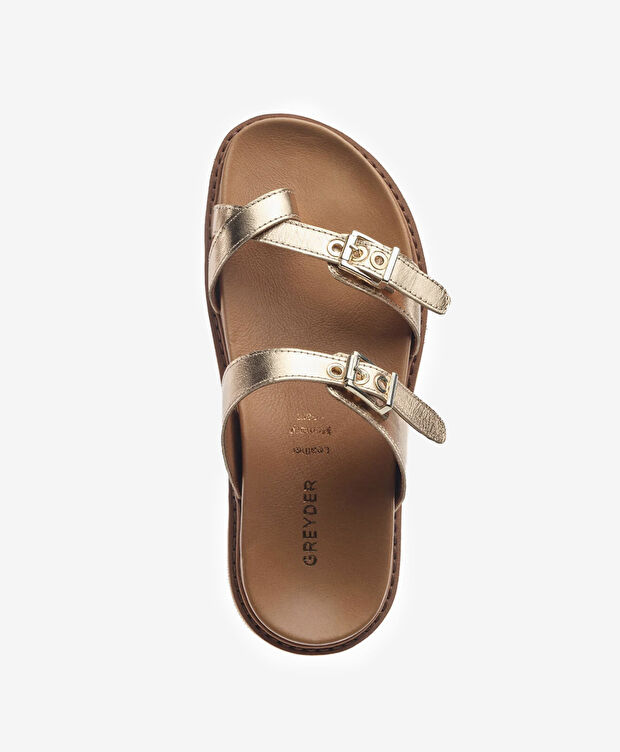 Kadın Bakır Hakiki Deri Terlik - 4