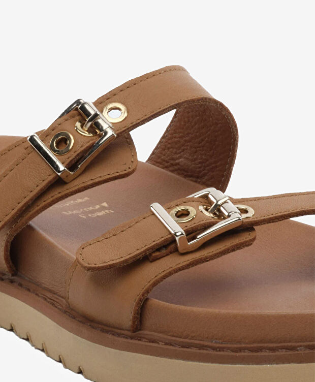 Kadın Taba Hakiki Deri Terlik - 5