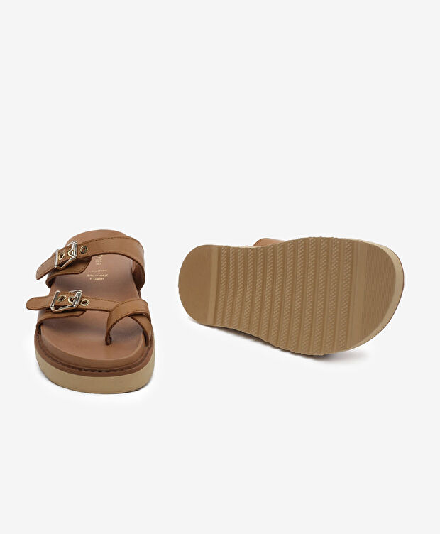 Kadın Taba Hakiki Deri Terlik - 6