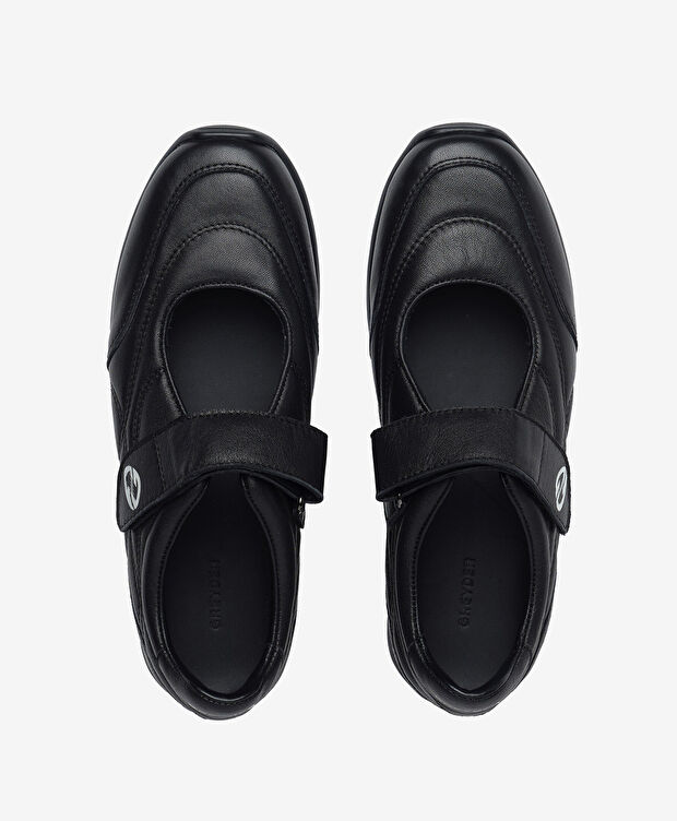 Kadın Siyah Hakiki Deri Comfort Ayakkabı - 5