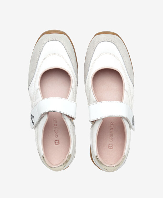 Kadın Beyaz Altın Hakiki Deri Comfort Ayakkabı - 5